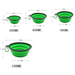 Load image into Gallery viewer, Folding Portable Silicone Dog Feeder Bowl 2-in-1 Pet Food &amp; Water Dispenser with Carabiner
