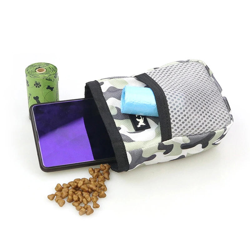 Mini Portable Dog Snack Bag Outdoor Training Treat Pouch Convenient Pet Carrier