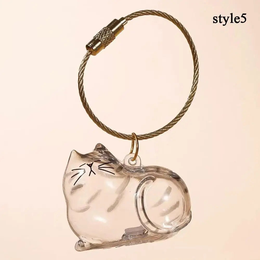 Pet Hair Storage Box - Transparent Keepsake Container for Cat Fur Memorial