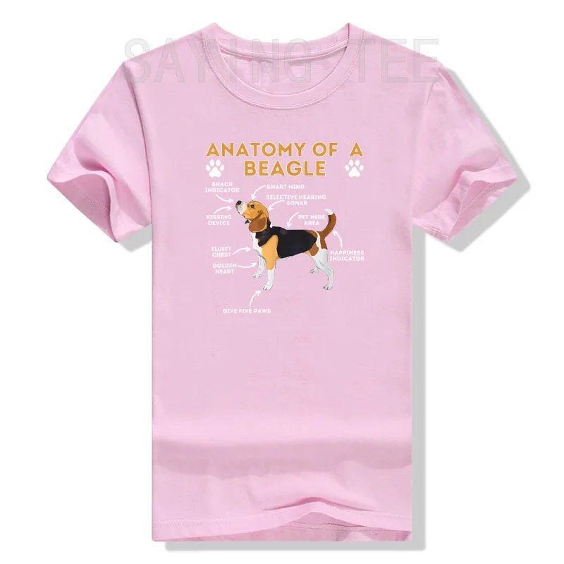 Funny Beagle Anatomy T-Shirt – Cute Dog Lover Gift Tee for Pet Moms