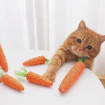Load image into Gallery viewer, Cat Toy Carrot with Bell — Bite Resistant Rope Chew Toy for Cats &amp; Small Pets
