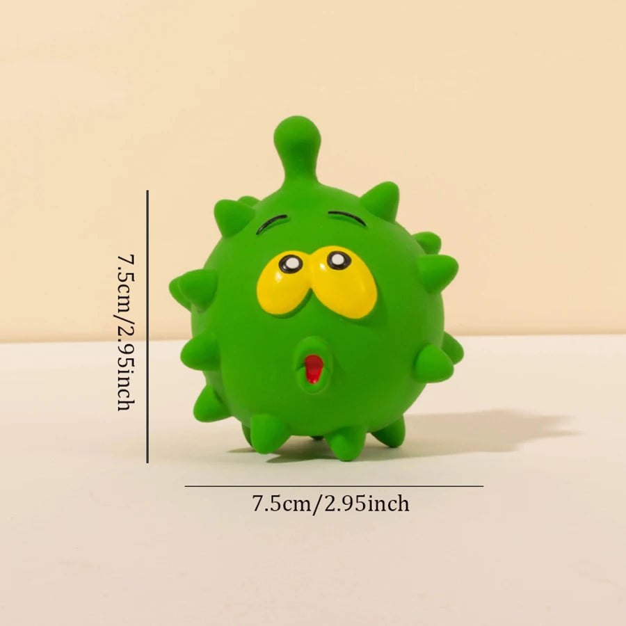 Cute Squeaky Dog Chew Toy Puppy Bite Resistant Molar Cleaning Toy