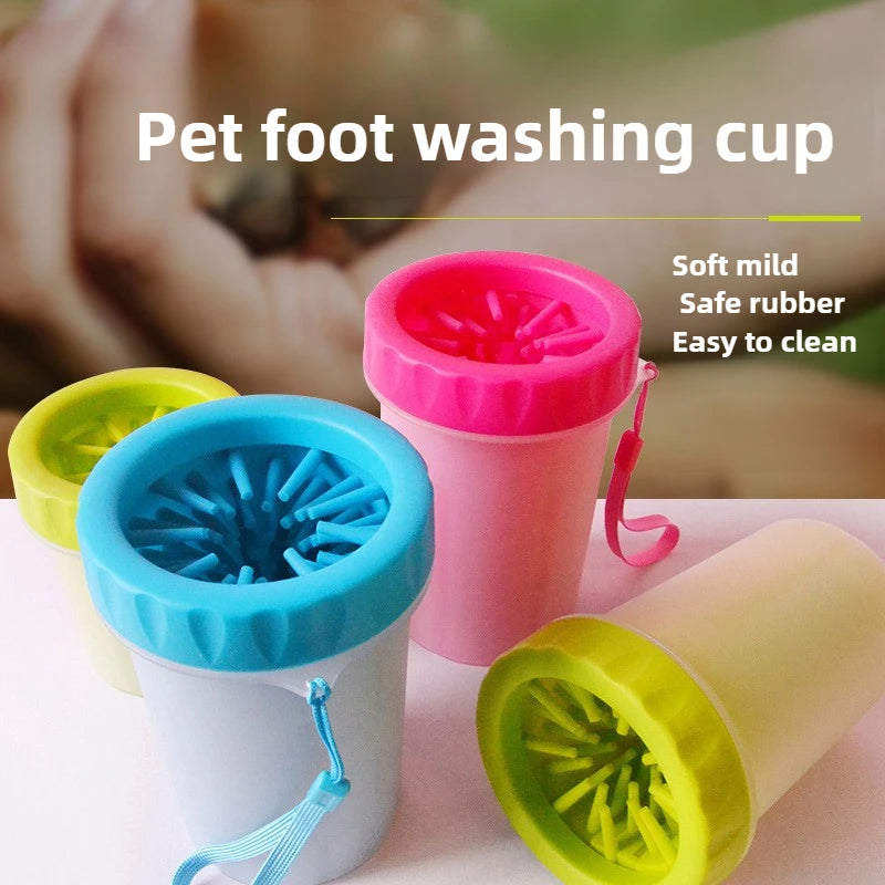 Portable Dog Paw Cleaner – No-Rub Foot Wash Cup for Cats & Puppies