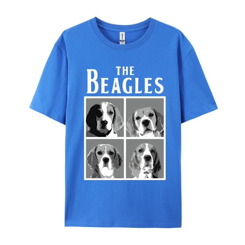 Cute Beagle Dog T-Shirt – Men’s Cotton Birthday Tee, Short Sleeve
