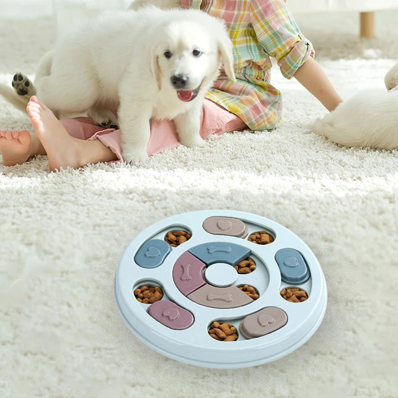 Pet Feeder Dog Educational Toy Interactive Intellectual Food Dispenser for Puppies