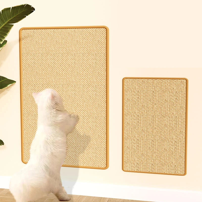 Natural Sisal Cat Scratching Mat Multi-Stick Pad for Wall Sofa Floor Protection