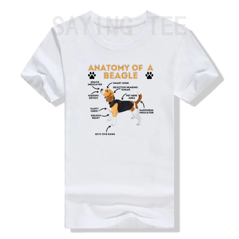 Funny Beagle Anatomy T-Shirt – Cute Dog Lover Gift Tee for Pet Moms