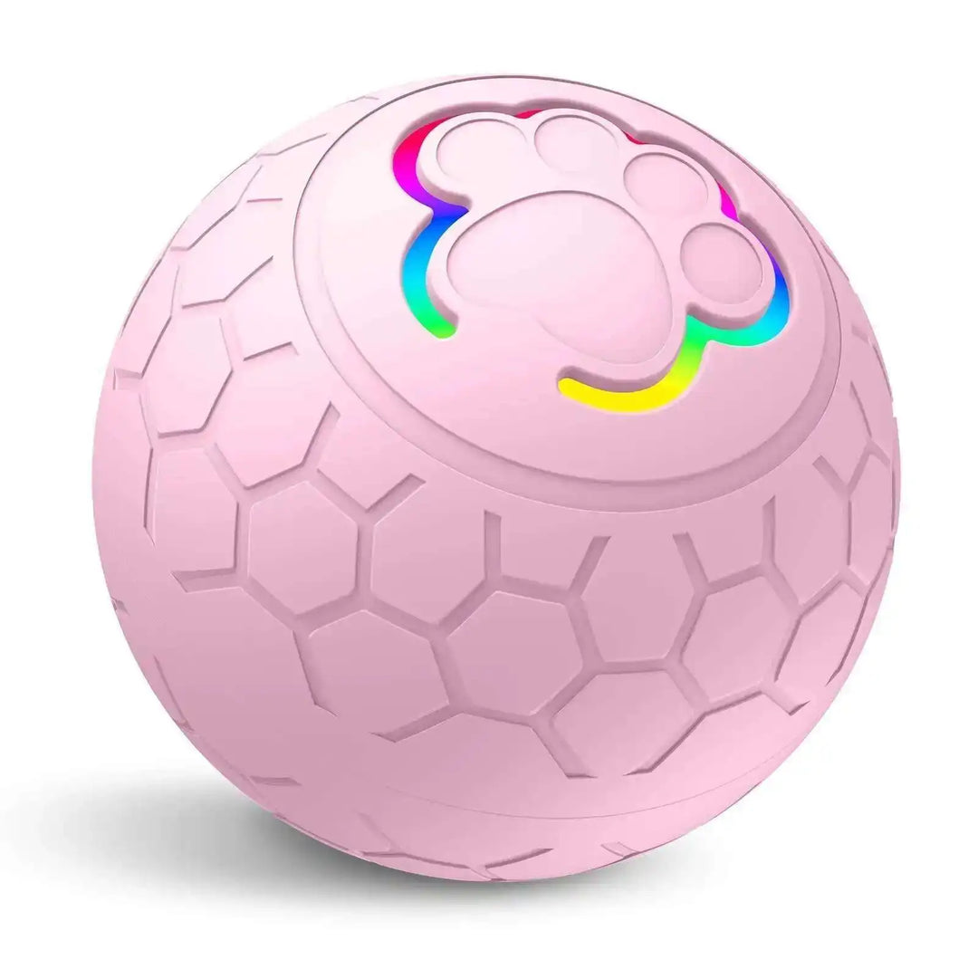 Smart Interactive Dog & Cat Toy Ball – USB Rechargeable with RGB Lights