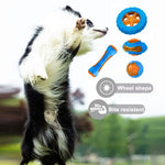 Load image into Gallery viewer, Rubber Dog Chew Toys Bite Resistant Squeaky Training Interactive Large Dog Toys
