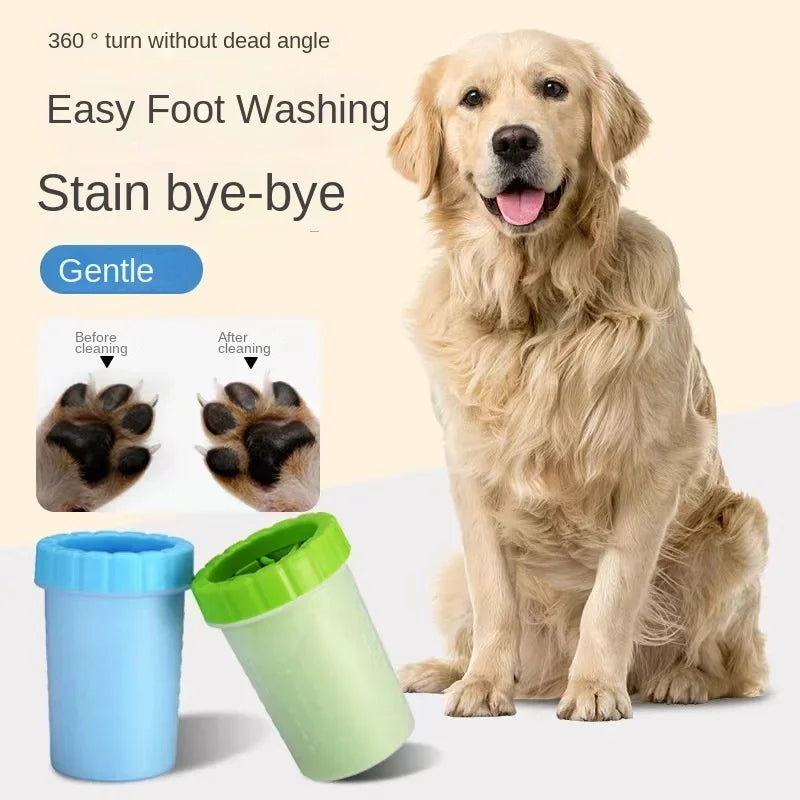 Portable Dog Paw Cleaner – No-Rub Foot Wash Cup for Cats & Puppies