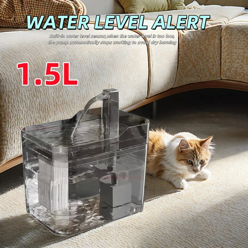Smart Cat Water Fountain - Automatic Dispenser with Filters