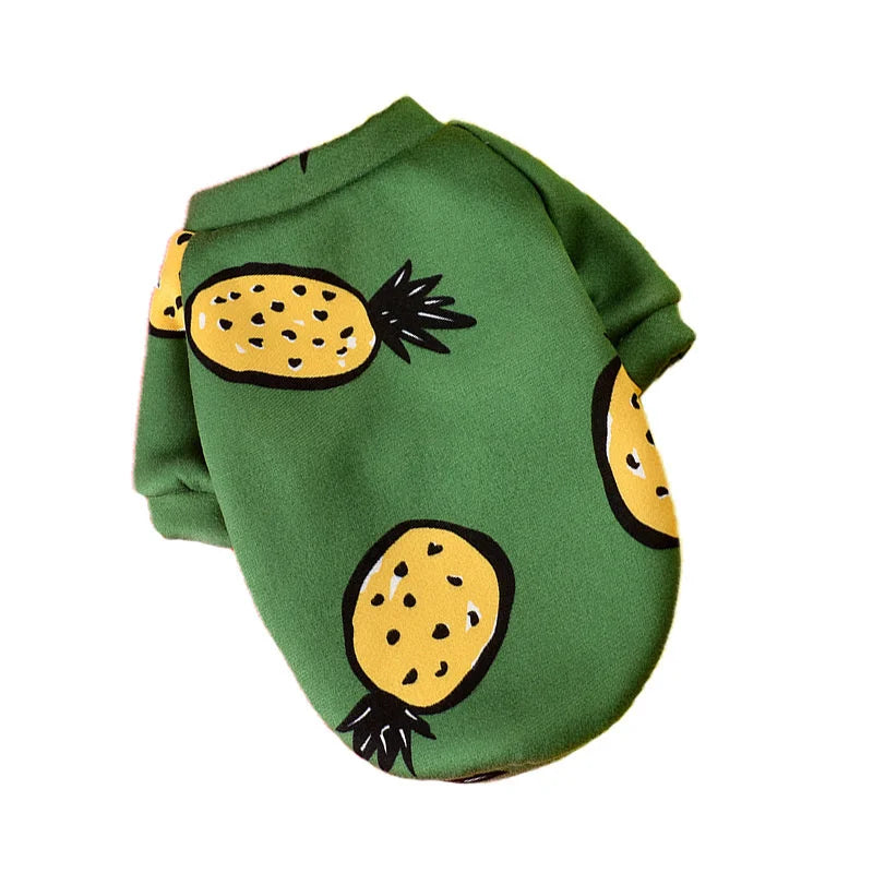 Small Dog Winter Hoodie - Cute Print Costume for Cats & Puppies