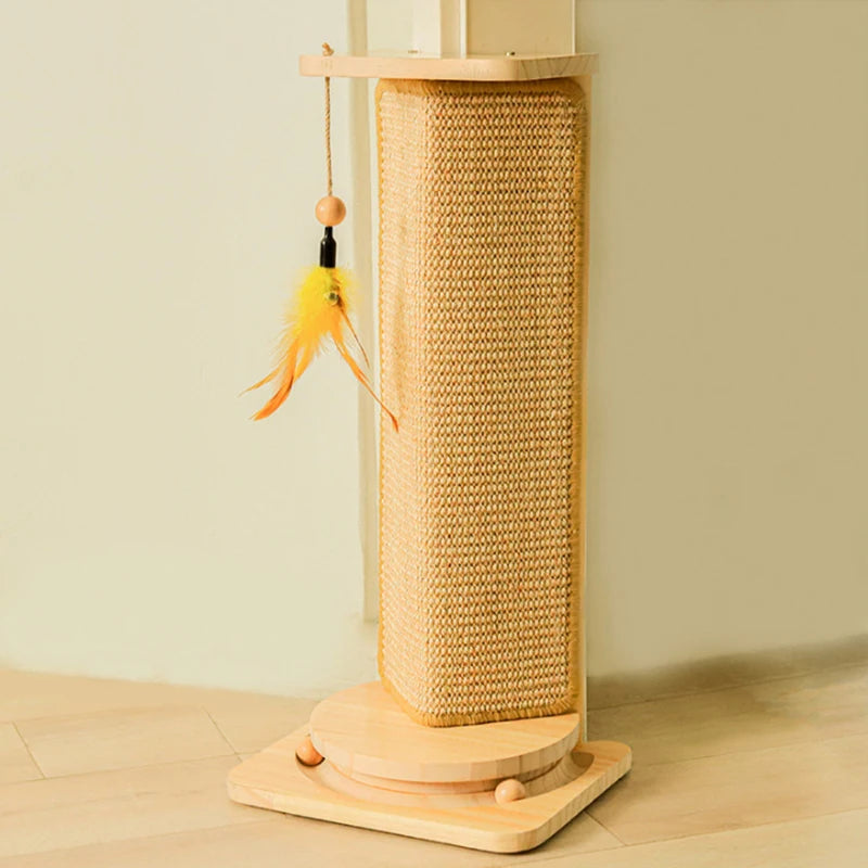 Natural Sisal Cat Scratching Mat Multi-Stick Pad for Wall Sofa Floor Protection