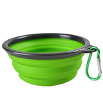 Load image into Gallery viewer, Collapsible Silicone Dog Food &amp; Water Bowl – Portable Folding Pet Bowl with Carabiner
