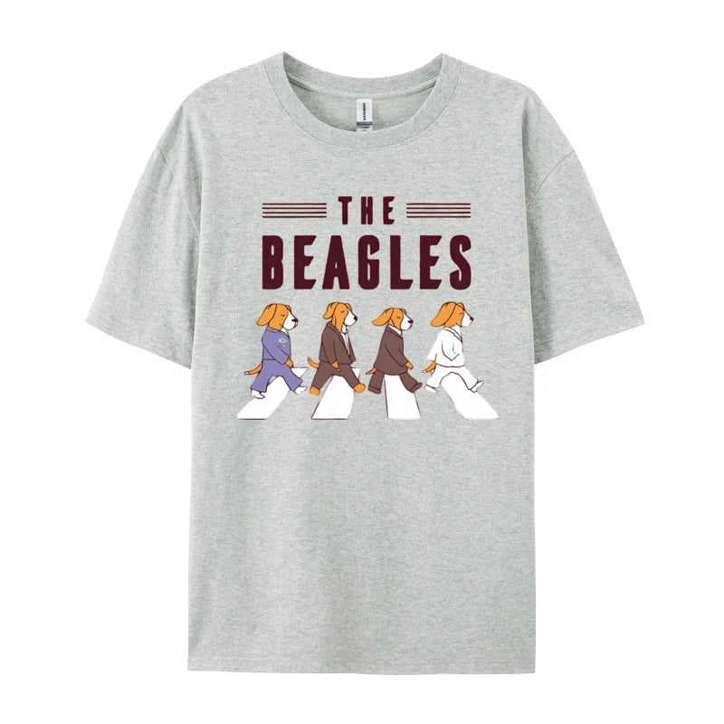 The Beagles Vintage T-Shirt - Retro Style Dog Lovers Cotton Tee