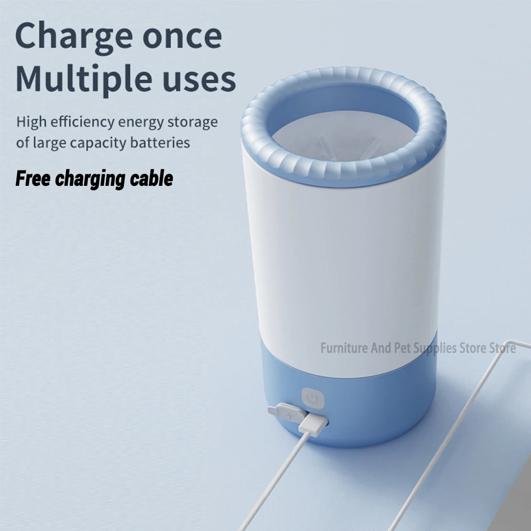 Electric Pet Paw Cleaner – Automatic, Portable, Quiet & Waterproof Foot Wash