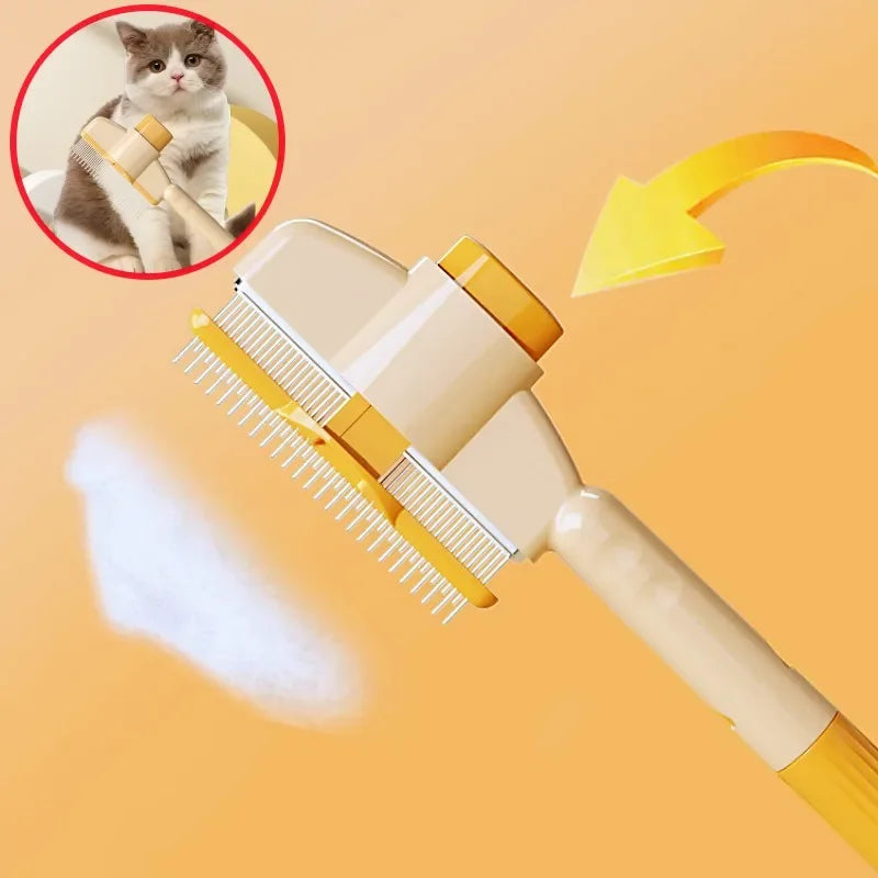 Cat&Dog Grooming Comb with One-Button Self-Cleaning Brush – Hair Remover & Massage Tool for Cats and Dogs
