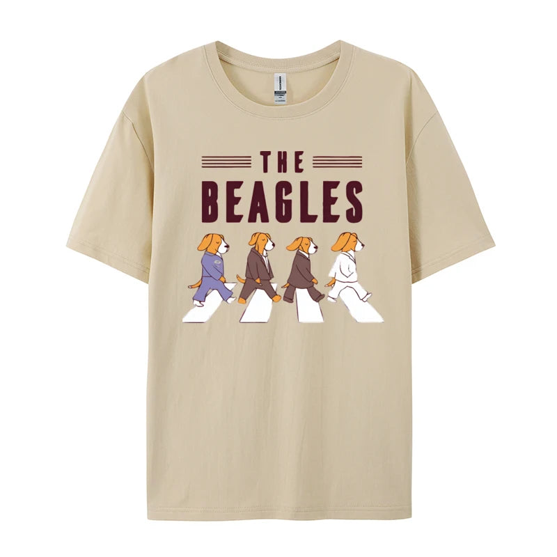 The Beagles Vintage T-Shirt - Retro Style Dog Lovers Cotton Tee