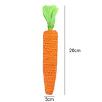 Load image into Gallery viewer, Cat Toy Carrot with Bell — Bite Resistant Rope Chew Toy for Cats &amp; Small Pets
